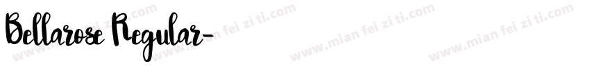 Bellarose Regular字体转换